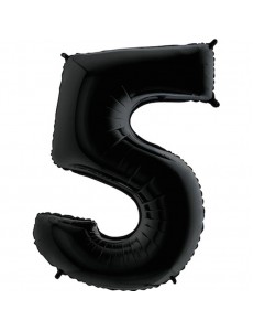 Balão Número 5 Preto